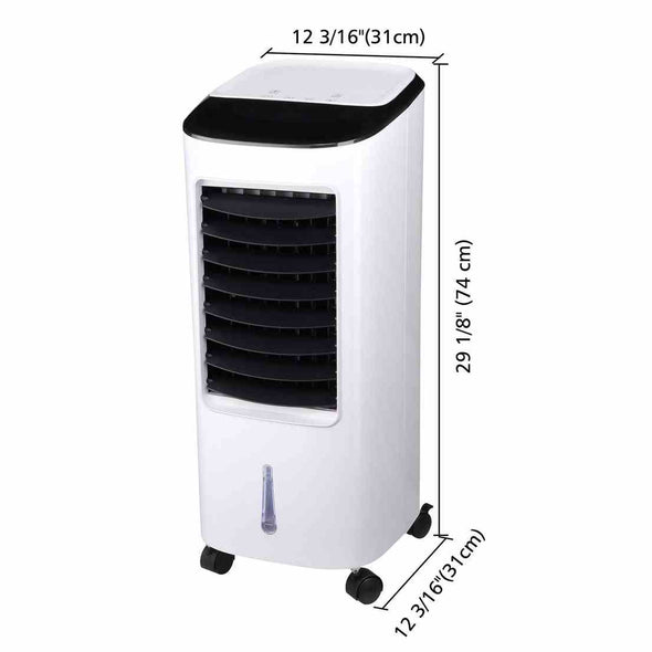 Evaporative Portable Air Conditioner Cooler Swamp Fan & Humidifier with Remote Control Filter - Aroflit