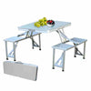 Folding outdoor camping table set with chairs-Aroflit