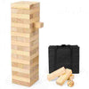 Giant Tumbling Timber Toy 54 PCS Wooden Blocks Game with Carrying Bag-Aroflit