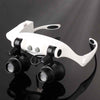 Headband Magnifier with LED Light And Multiple Lenses - Up to 25x Zoom-Aroflit