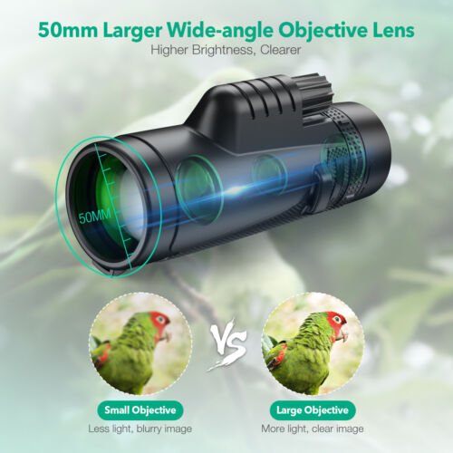 High Power Monocular With Smartphone Holder & Tripod - Aroflit