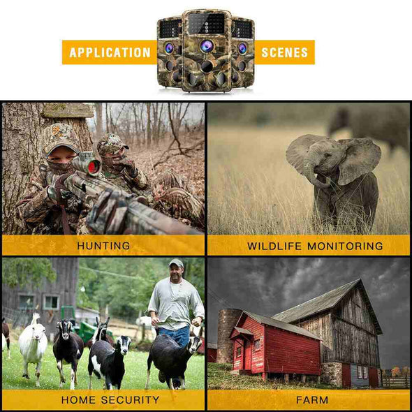 Hunting Trail Game Camera - Best Cellular Wireless Trail Camera - Clear Vision Trail Camera - Aroflit