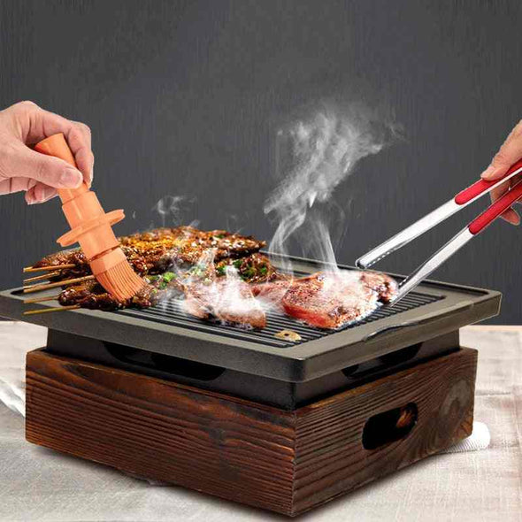 Japanese Style Smokeless Non-Stick Charcoal Barbecue Grill-Aroflit