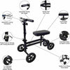 Knee Walker Scooter for broken legs - steerable Knee Walker Crutch Alternative - Aroflit