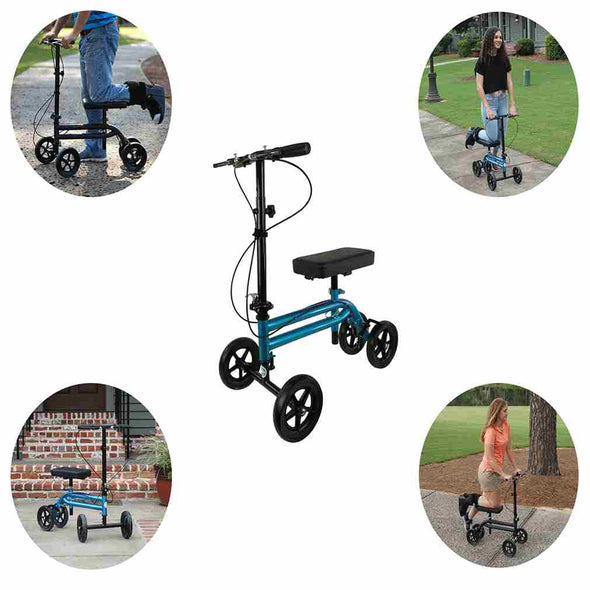 Knee Walker Scooter for broken legs - steerable Knee Walker Crutch Alternative - Aroflit
