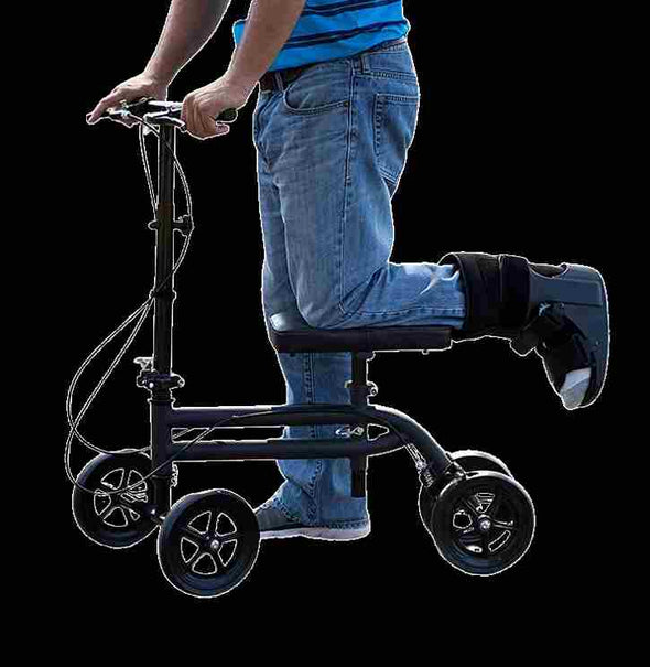 Knee Walker Scooter for broken legs - steerable Knee Walker Crutch Alternative - Aroflit