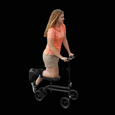 Knee Walker Scooter for broken legs - steerable Knee Walker Crutch Alternative - Aroflit