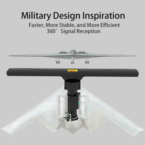 Long Range Powerful Amplified Digital Omnidirectional HDTV Antenna - Aroflit