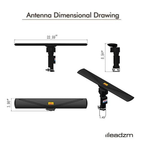 Long Range Powerful Amplified Digital Omnidirectional HDTV Antenna - Aroflit