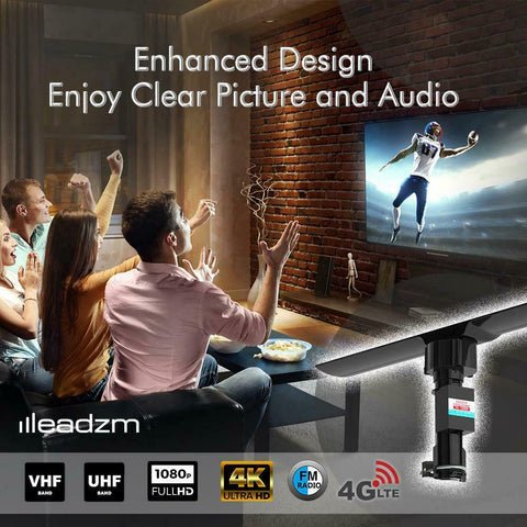 Long Range Powerful Amplified Digital Omnidirectional HDTV Antenna - Aroflit