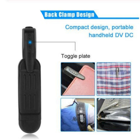 Mini Covert Wearable Security Camera Clip - Aroflit
