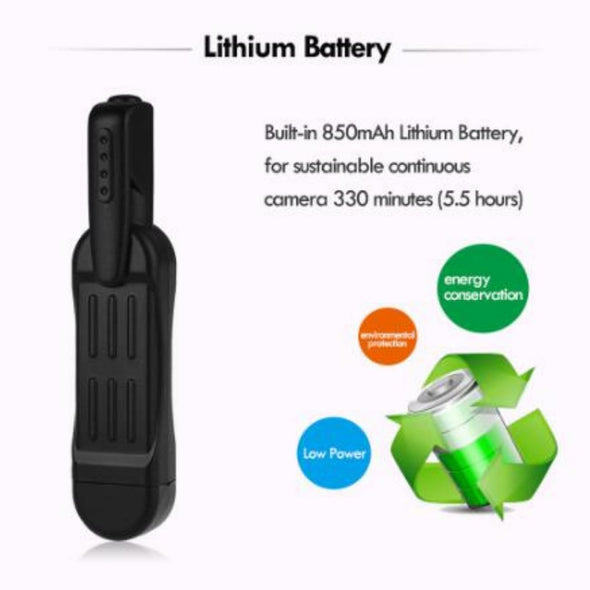 Mini Covert Wearable Security Camera Clip - Aroflit