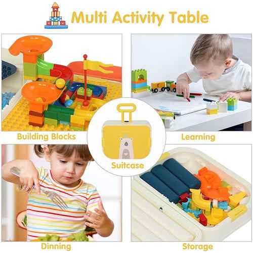 Multi Kids Activity Table Set with Storage Area - Aroflit