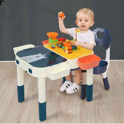 Multi Kids Activity Table Set with Storage Area - Aroflit