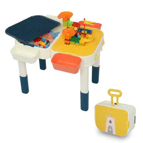 Multi Kids Activity Table Set with Storage Area-Aroflit