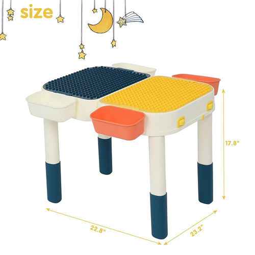 Multi Kids Activity Table Set with Storage Area - Aroflit