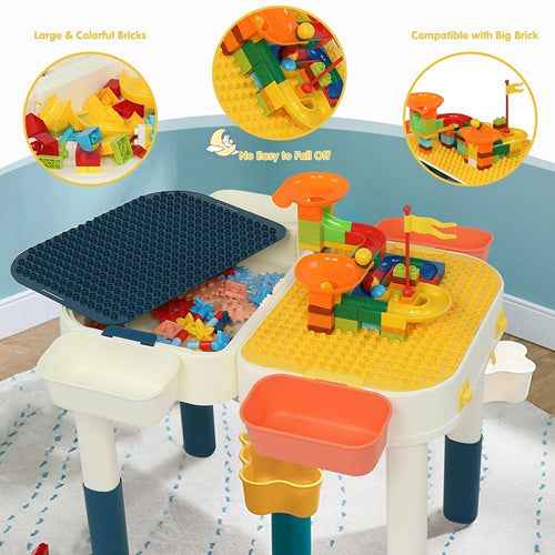 Multi Kids Activity Table Set with Storage Area-Aroflit