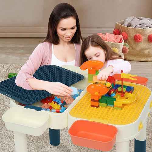 Multi Kids Activity Table Set with Storage Area - Aroflit