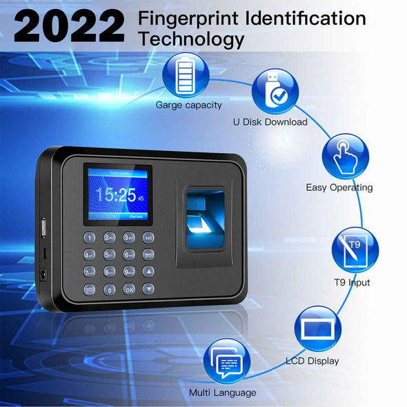 Office Employee Time Clock - Fingerprint Biometric Checking - in Attendance Machine - Aroflit