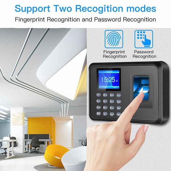 Office Employee Time Clock - Fingerprint Biometric Checking - in Attendance Machine - Aroflit