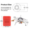 Outdoor Gas Burner Windproof Camping Stove Portable Folding and Ultralight-Aroflit
