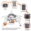 Outdoor Gas Burner Windproof Camping Stove Portable Folding and Ultralight-Aroflit