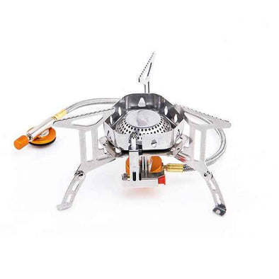 Outdoor Gas Burner Windproof Camping Stove Portable Folding and Ultralight-Aroflit