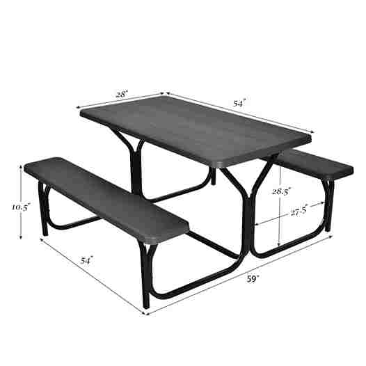 Outdoor Large Picnic Table - Aroflit