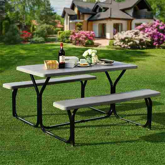 Outdoor Large Picnic Table - Aroflit