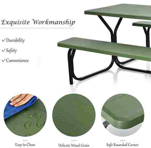 Outdoor Large Picnic Table - Aroflit