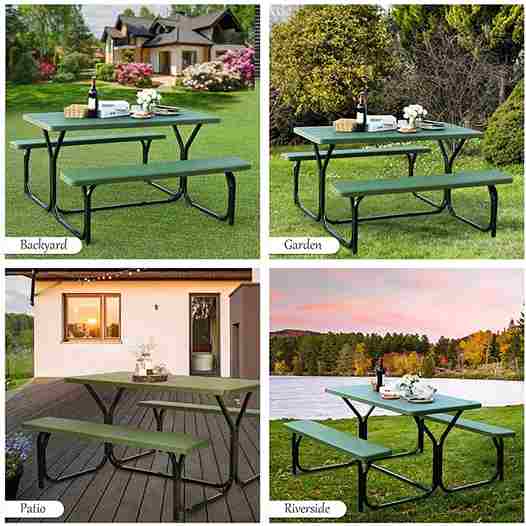 Outdoor Large Picnic Table - Aroflit