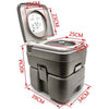 Porta Potty Large Capacity Portable Camping Flush Toilet-Aroflit