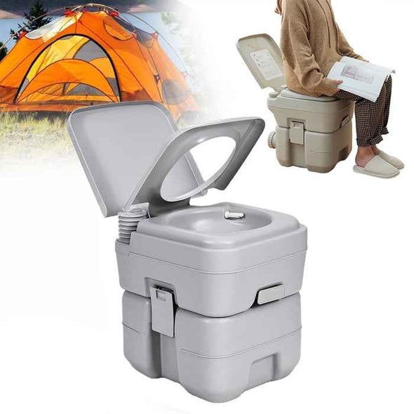 Porta Potty Large Capacity Portable Camping Flush Toilet-Aroflit