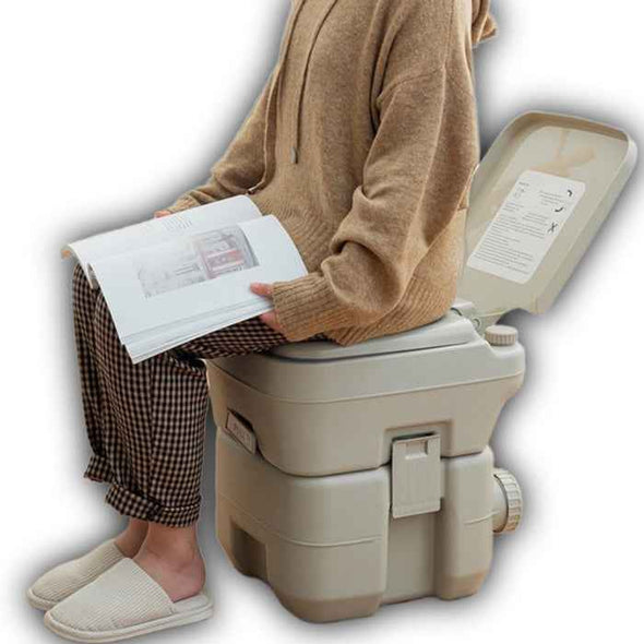 Porta Potty Large Capacity Portable Camping Flush Toilet - Aroflit