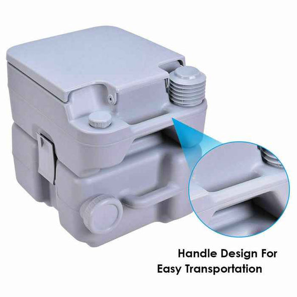 Porta Potty Large Capacity Portable Camping Flush Toilet - Aroflit