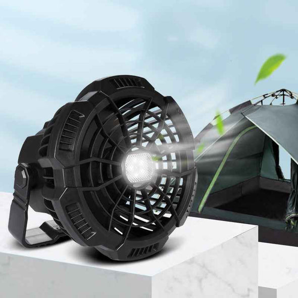 Portable Camping Fan With Led Lantern - Aroflit