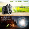 Portable Camping Fan With Led Lantern - Aroflit