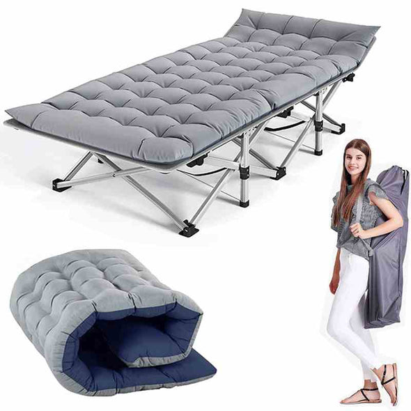 Portable Folding Camping Cots - Include Bed & Mattress - Aroflit