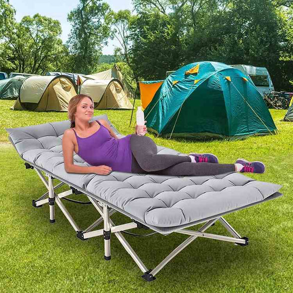 Portable Folding Camping Cots - Include Bed & Mattress - Aroflit