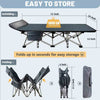 Portable Folding Camping Cots - Include Bed & Mattress - Aroflit