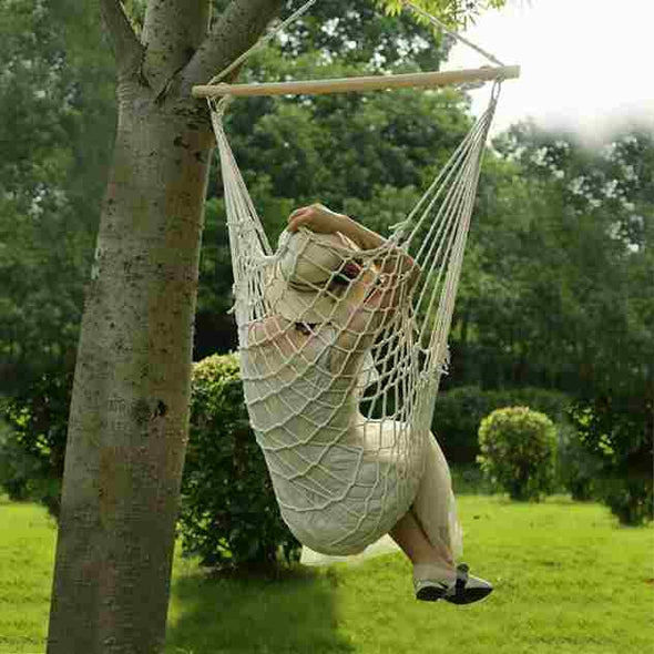 portable Hanging Swing Hammock Chair with stand for camping - Aroflit