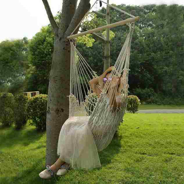 portable Hanging Swing Hammock Chair with stand for camping - Aroflit