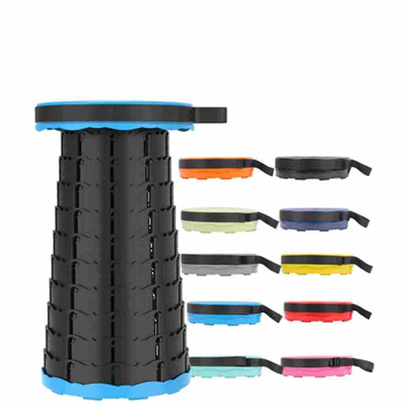 Portable Retractable Telescopic Collapsible Folding Stool - Aroflit