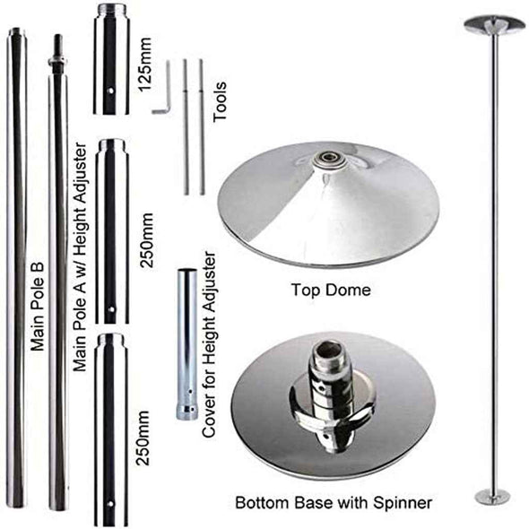 Portable Spinning Dance Stripping Pole For Home Fitness - Aroflit