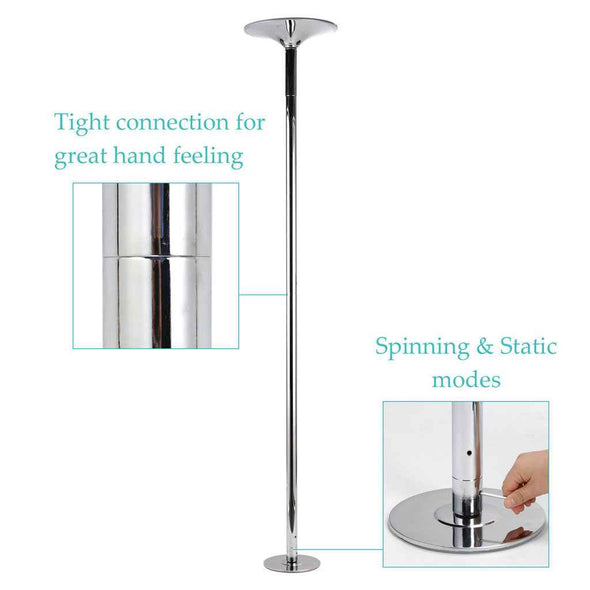 Portable Spinning Dance Stripping Pole For Home Fitness - Aroflit
