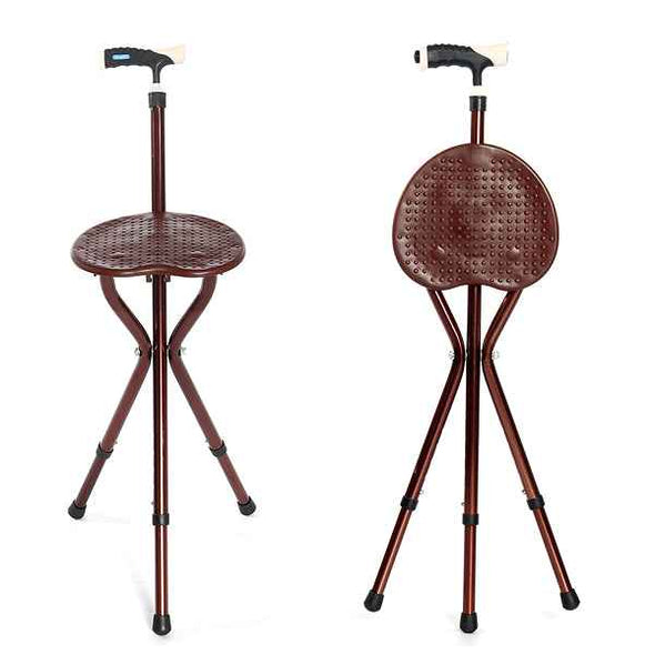 Premium Heavy - duty Lightweight Folding Walking Stick Canes Chair With Light - Aroflit