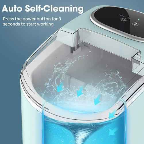 Premium Portable Electric Ice Maker Machine Countertop with Self - Cleaning Quiet - Aroflit