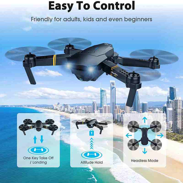 Professional Drone X 2024, Long Range Drone With HD Camera, 90 minutes flying time - Aroflit