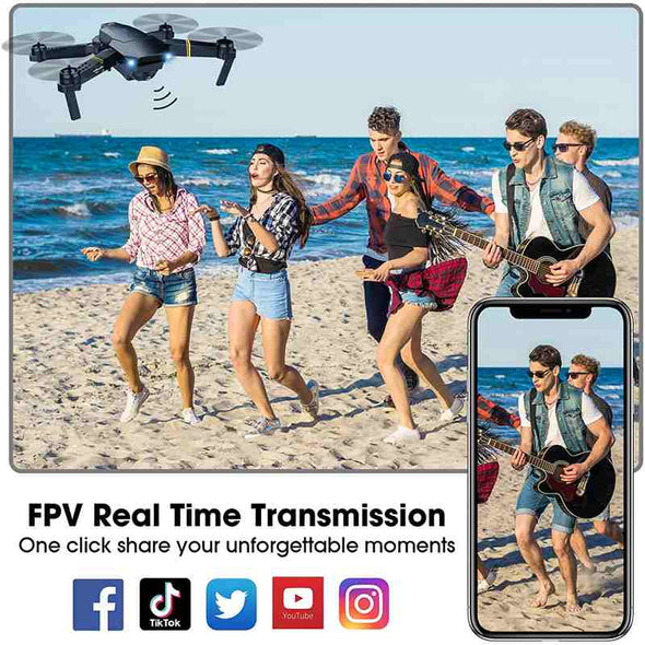 Professional Drone X 2024, Long Range Drone With HD Camera, 90 minutes flying time - Aroflit