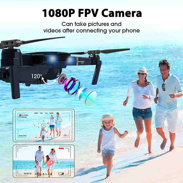Professional Drone X 2024, Long Range Drone With HD Camera, 90 minutes flying time - Aroflit